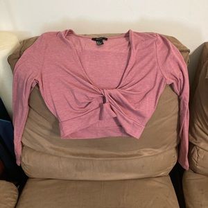 Long sleeve crop top